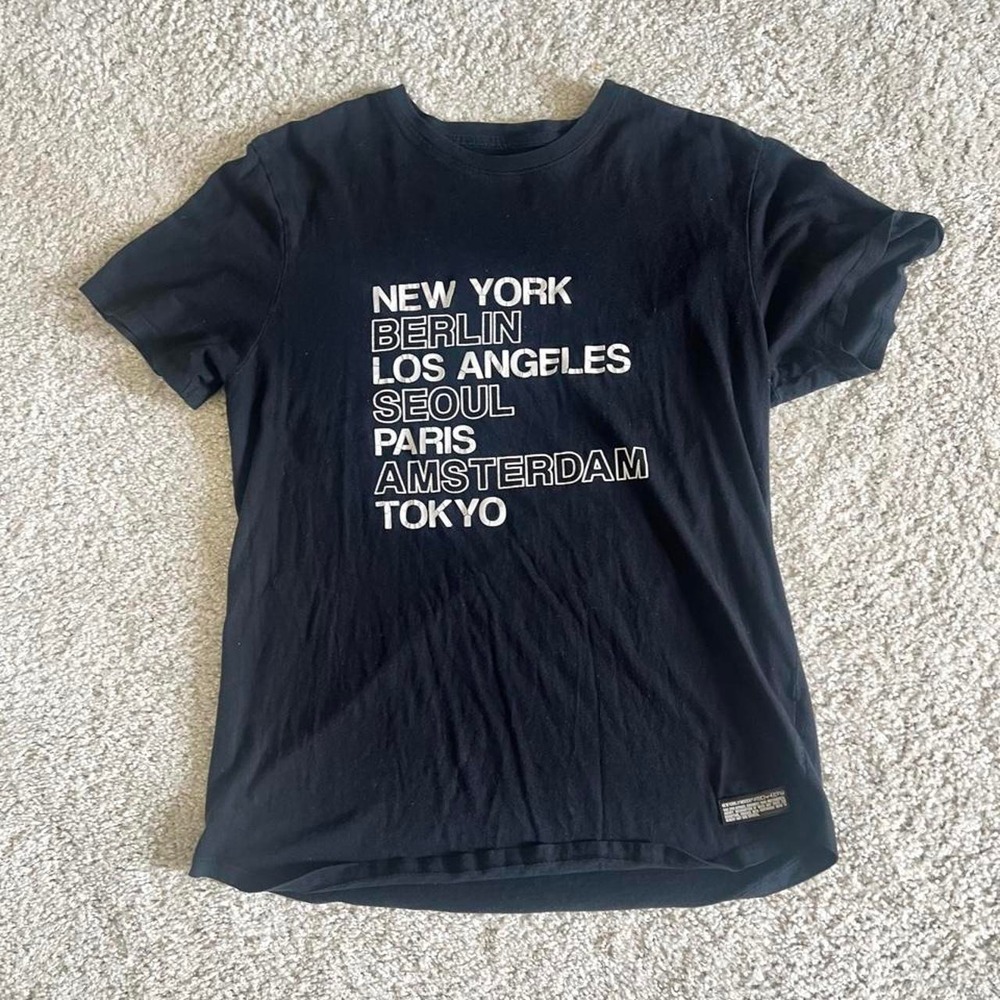 new York Berlin Seoul Paris Amsterdam t shirt